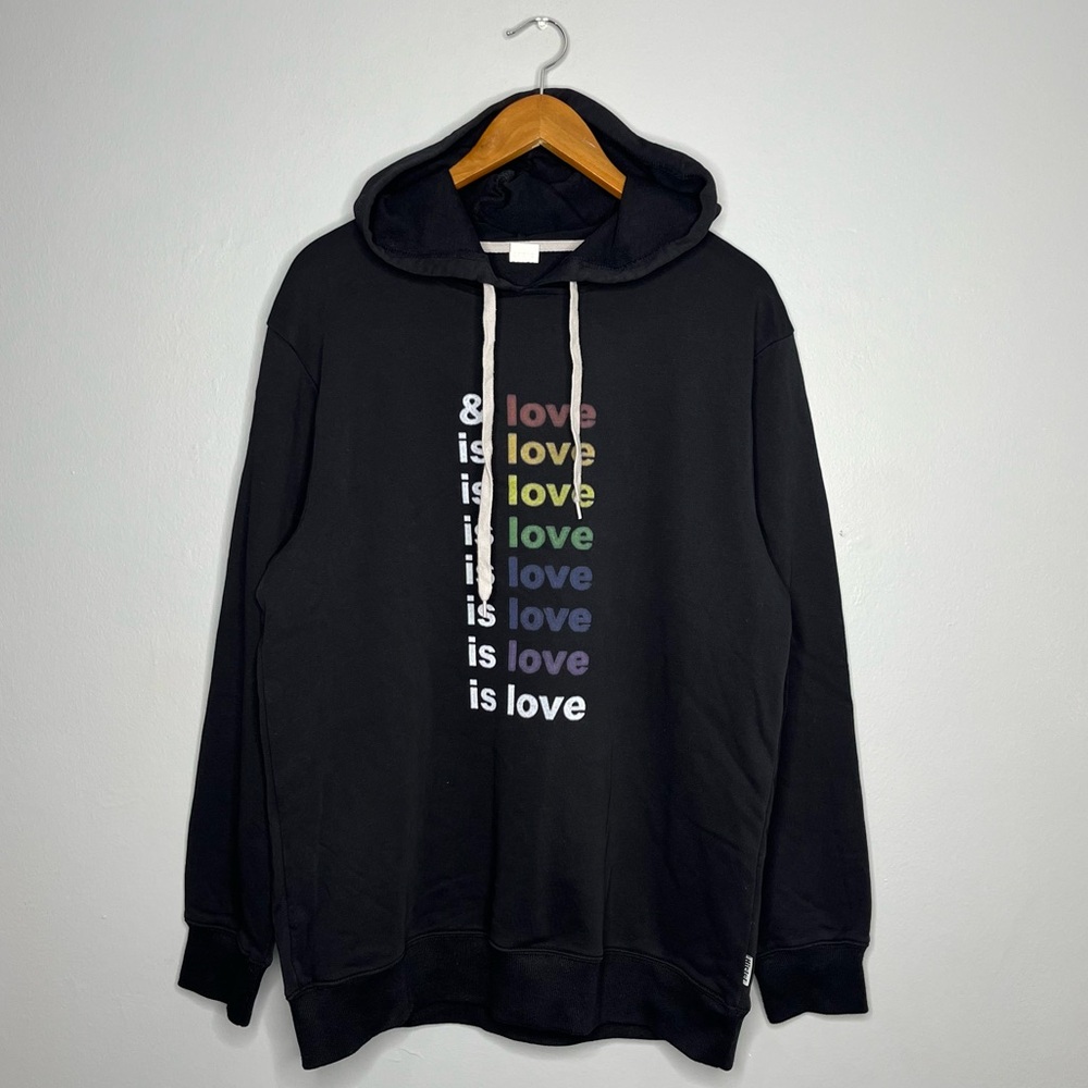 Gay Pride Love is Love Rainbow Sweatshirt Hoodie 🌈 Q
